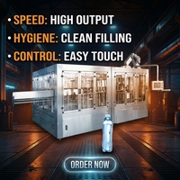 Équipement de remplissage et d'embouteillage d'eau liquide, ligne de remplissage de bouteilles en plastique, machine d'embouteillage d'eau pour nouvelle usine de boissons