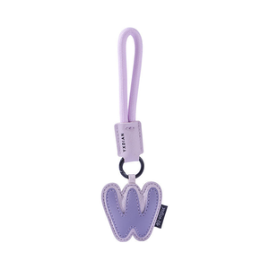 26 chữ cái tiếng Anh Da <span class=keywords><strong>Keychain</strong></span> túi đơn giản Mặt dây chuyền ba lô trang trí tùy chỉnh Keyring phụ kiện bán buôn vài móc khóa - Product Image 6