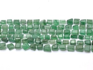 AAA + Quartz de jade vert 6mm-8mm perles de pépites à facettes Quartz vert naturel perles de pierres précieuses semi-précieuses pour bijoux - Product Image 2