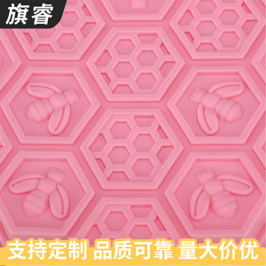 Silicone Chocolate Mold Pink Hexagon Bee Shape Baking Pastry Tool Oven Safe Dishwasher Safe - Product Image 4