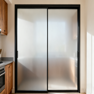 Armoire de rangement moderne pour cuisine et garage, portes en verre dépoli sans cadre, tailles et couleurs personnalisables, étanche, origine chinoise - Product Image 2