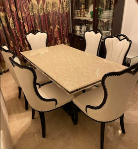 Juego de Mesa de Comedor Estilo Europeo Antiguo para 8 Personas, Mesa de Cena Clásica de Lujo - Product Image 4