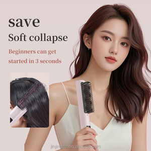 <span class=keywords><strong>Brosse</strong></span> à Air chaud une étape ventilateur 2 tête remplaçable sèche-cheveux peigne vent fort lisseur électrique rouleau bigoudi outils de coiffure - Product Image 2