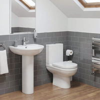 Meilleur confort Commode en porcelaine à chasse directe Bol en céramique Ensemble de toilette Vente directe Articles sanitaires Salles de bains Designs P-Trap Drainage