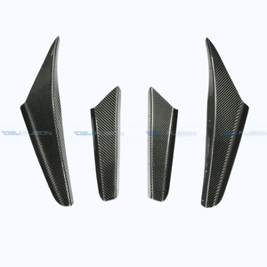 คาร์บอนไฟเบอร์ คานาร์ดกันชนหน้า สำหรับมิตซูบิชิ แลนเซอร์ อีโวลูชั่น 5 EVO V CP9A ปี 1998-1999 (4 ชิ้น) - Product Image 4