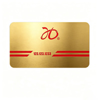 Carte Métallique Personnalisée de Luxe, Format Carte de Crédit, Carte de Visite Métallique, Adhésion VIP, Peut Être Imprimée avec un Logo Gravé au Laser