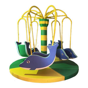 ศูนย์ความบันเทิงในร่มสำหรับเด็กวัยหัดเดินเครื่องเล่นแบบไฟฟ้าม้าหมุนแบบกลม - Product Image 6