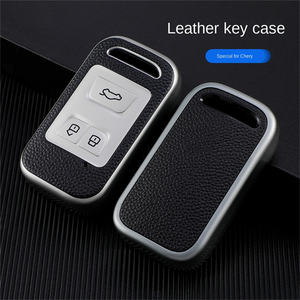 เคสกุญแจรถคาร์บอนเสิ่นเจิ้นกระเป๋าหนัง TPU กระเป๋าอุปกรณ์เสริมสำหรับ Chery 20Tiggo8 arrizo 5e Tiggo5x Tiggo7 Tiggo8 1 - Product Image 4