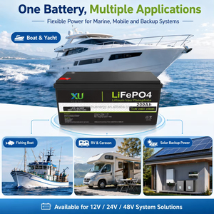 Sistem Penyimpanan Energi Surya LiFePO4 XU 12.8V 100Ah 200Ah 300Ah <span class=keywords><strong>2</strong></span>.56kWh, Siklus Dalam, Dilindungi BMS, Tahan Getaran, IP65 6000 - Product Image 5