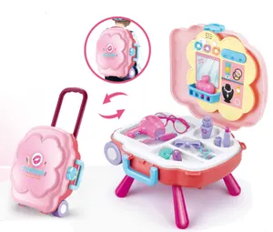 2020 Nieuwe Collectie Glamour Sieraden Make Up Speelgoed Set Meisje Dress Up Speelgoed Kids Make Up Sets Voor Meisjes Met muziek