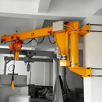 Grue à flèche murale à bas prix, capacité de levage légère, 250 kg, 500 kg, 1 T, palan électrique pour atelier et entrepôt