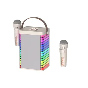 2024 éxito de ventas los niños aman TWS Karaoke Bluetooth fiesta altavoz con luz para fiesta familiar