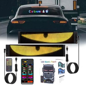 2PCS 59.5*12 Dynamic Devil Eyes LED Display Car Flexible Windshield <b>Light</b> <b>Board</b> Smart Scrolling Message Soft LED Animation - Product Image 6