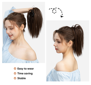 Pinza de <span class=keywords><strong>pelo</strong></span> europea americana de estilo cola de caballo alta para mujer, accesorio para el cabello con diseño de barba larga, pinza de garra de alambre resistente al calor para uso diario - Product Image 2