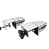 Support de fixation réglable en alliage d'aluminium, pince robuste pour séparateur de bureau, clip de maintien puissant pour table de bureau
