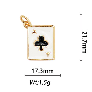 Copper Electroplated Square Pendant For Necklace Making Geometric Shape Jewelry Findings - Product Image 4