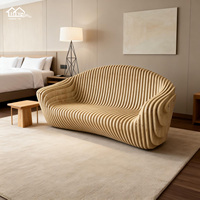 Chaises d'attente artistiques paramétriques personnalisées pour usine, bancs de luxe durables pour patio et loisirs, idéaux pour hôtels, salons et salons de beauté