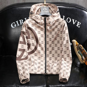 Vêtements de mode pour hommes, veste décontractée à capuche, manteau d'automne, veste imprimée streetwear pour hommes - Product Image 1