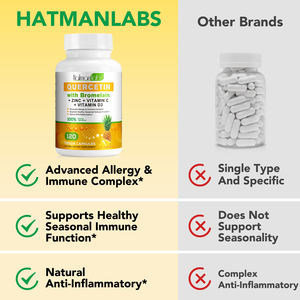 Hatmanlabs grosir kapsul <span class=keywords><strong>Quercetin</strong></span> organik alami, 120 Buah kapsul dengan <span class=keywords><strong>Bromelain</strong></span> untuk dukungan imun alergi - Product Image 5