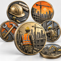 Pièces commémoratives personnalisées pour le secteur de la construction – Pièces métalliques personnalisées pour les entrepreneurs, les équipes, les projets, les récompenses et les événements