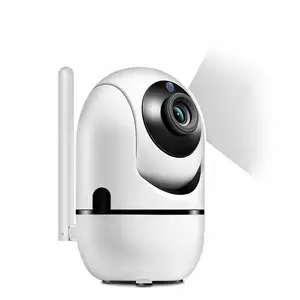Câmera inteligente de segurança p2p tuya, filmadora de vigilância panorâmica e inclinação para monitor de bebê, com auto rastreamento, cc e tv