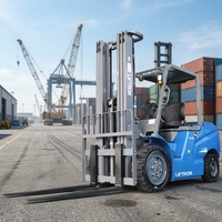 Montacargas Liftron CPD40D de 4 Toneladas con Batería de Iones de Litio y Neumáticos Sólidos para Centros de Distribución Industrial y Suministro de Materiales