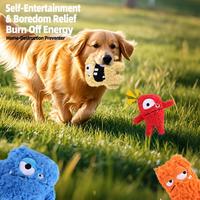 Jouet pour chien en peluche amusant, monstre, couineur, à mâcher, animal en peluche de dessin animé, interactif, durable, pour le nettoyage des dents, en peluche douce pour chiot