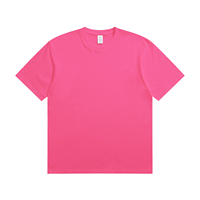 Camiseta Unisex de Algodón Grueso de 230 g/m², Manga Corta, Cuello Redondo Básico, Talla Grande, Estilo Casual Urbano para Hombre y Mujer