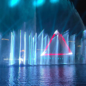 מחיר זול גן אגם בריכה בריכת מים תכונה בריכת מים תכונה מפלדת אל חלד רוקדת מים עם תאורה - Product Image 3