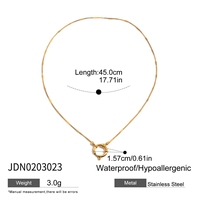Colliers J&D en acier inoxydable 18K, hypoallergéniques, résistants au ternissement, avec chaîne à clips, breloques DIY et pendentif cœur en céramique, modèle Chili