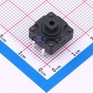 TC-1212F-7.3-260G Tactile Switch Through hole-4P,12x12mm Switch Single Pole Single Throw Round Button 2.6N Through Hole - Product Image 1