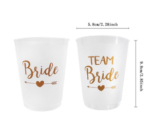 Décorations de fête d'enterrement de vie de jeune fille, gobelets réutilisables 16 gel Flex Team enterrement de vie de jeune fille, elle a dit Yaaas - Product Image 2