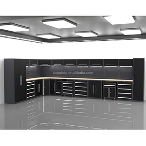 Armoire de <span class=keywords><strong>garage</strong></span> modulaire, armoires à outils, armoire de rangement en acier robuste, poste de travail de <span class=keywords><strong>garage</strong></span>, combinaison d'établi et de coffre à outils - Product Image 3