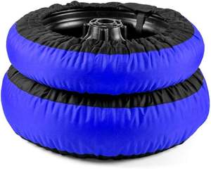 Fundas <span class=keywords><strong>para</strong></span> Neumáticos de Motocicleta Azules con Logotipo Personalizado, Regalos Promocionales <span class=keywords><strong>para</strong></span> Equipamiento de Motociclismo y Accesorios Deportivos - Product Image 3