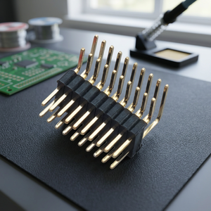 Connecteurs à fibres optiques Ariba Technology de haute qualité 2.5H, pas de 2.54 mm, connecteur DIP à angle droit, 2 rangées, finition contact or - Product Image 2