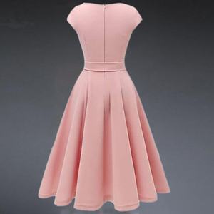 เดรสแฟชั่นผู้หญิงระดับไฮเอนด์ปี 2024 ทรงเอไลน์เรียบหรู  ชุดทำงานทรงเข้ารูป  ชุดเดรสออกงาน - Product Image 5