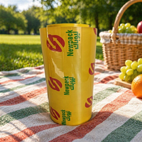 Film étirable en PVC de qualité alimentaire, rouleau souple, résistant à l'humidité, pour l'emballage des fruits et légumes