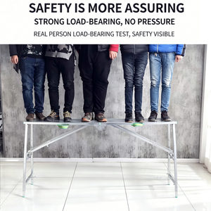 Échelle escamotable industrielle en aluminium pliable avec capacité de charge de 150 kg, portable et multifonctionnelle - Product Image 4