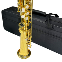 Gold Lacquer soprano Saxophone Bb Straight soprano Sax Woodwind Musical Instrument Sinomusik Wholesale Price China High Quality