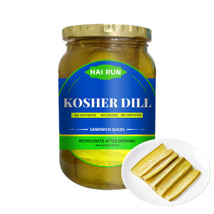 Vente en gros de cornichons d'aneth casher en seaux de 10kg pour distributeurs de services alimentaires - Product Image 1