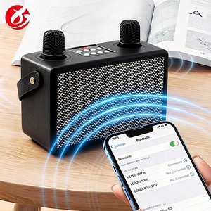 Altavoz Karaoke Portátil Retro <span class=keywords><strong>de</strong></span> Madera V5.3 <span class=keywords><strong>con</strong></span> Subwoofer, para Fiestas, DJ, Hogar, <span class=keywords><strong>con</strong></span> <span class=keywords><strong>Tarjeta</strong></span> <span class=keywords><strong>de</strong></span> Memoria M30, para Exteriores, <span class=keywords><strong>con</strong></span> 2 Micrófonos, Venta al Por Mayor OEM - Product Image 4
