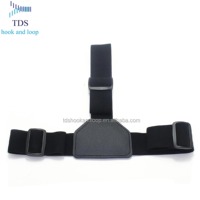 Sangle de tête élastique réglable personnalisée de haute qualité en polyester/nylon noir pour lunettes VR 3D