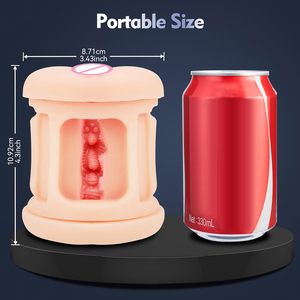 FairyKiss Open Ended Powerful Vibration Pocket Pussy untuk Pria, Masturbator Realistis Bergetar yang Lembut dan Kenyal untuk Vagina dan Anus - Product Image 5