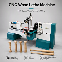 Machine à tourner le bois CNC pour gravure, fraisage, rainurage, batons de baseball, escaliers