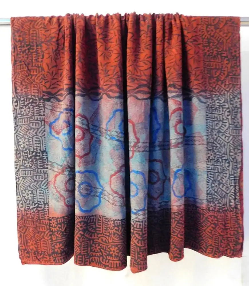 Retro Seide Kimono Schneiderei Krepp Saree Material 5 Yard Großhandel Sari Nähen losen Stoff