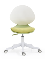 Chaise de bureau à vérin à gaz classe 4, verte, confortable, avec dossier et roulettes silencieuses pour bureau à domicile
