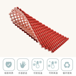 Massage Function Car Seat Silicone Cushion Square Food Grade Massage Anti Slip Waterproof For Car Use - Product Image 4