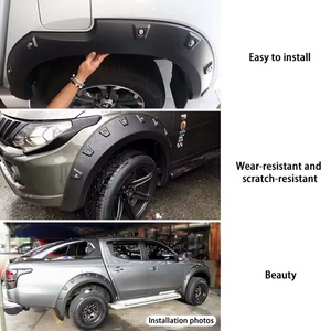 Guardabarros Delantero KQD Estilo Delgado de Lujo/Deportivo en ABS Negro con Fácil Instalación para Mitsubishi Triton L200 2005-2015 - Product Image 5