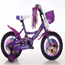 Frozen Kids Bicycle 12 Inch With Training Wheels Pink Color For Girls - Product Image 4