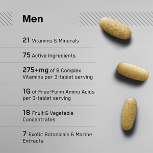 Tabletas Multivitamínicas Activas para <span class=keywords><strong>Hombre</strong></span> OEM/ODM, Apoyan el Metabolismo Energético Celular, la Salud Muscular y el Sistema Inmunitario - Product Image 4